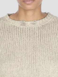 Maglia a girocollo in cashmere lana e seta Avant Toi