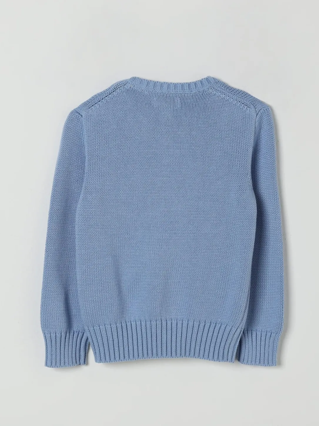 Maglia a girocollo in cotone con logo Pony Polo Ralph Lauren