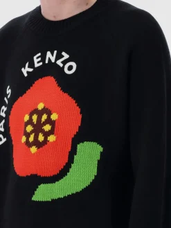 Maglia a girocollo in lana con logo Kenzo