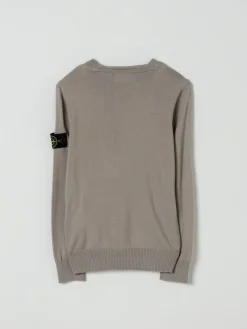 Maglia a girocollo in lana vergine Stone Island Junior