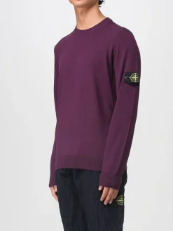 Maglia a girocollo in lana vergine Stone Island