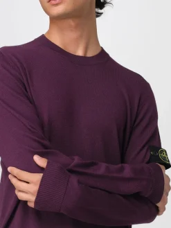 Maglia a girocollo in lana vergine Stone Island