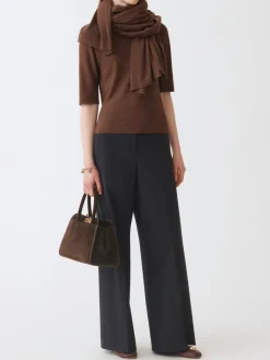 Maglia a girocollo in lana Fabiana Filippi con paillettes