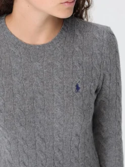 Maglia a girocollo in lana e cashmere con logo ricamato Polo Ralph Lauren