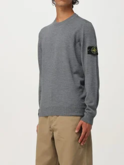 Maglia a girocollo in lana vergine Stone Island