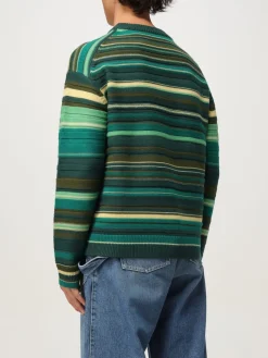 Maglia a girocollo in lana a righe