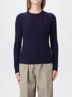 Maglia a girocollo in lana e cashmere con logo ricamato Polo Ralph Lauren