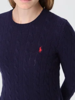 Maglia a girocollo in lana e cashmere con logo ricamato Polo Ralph Lauren