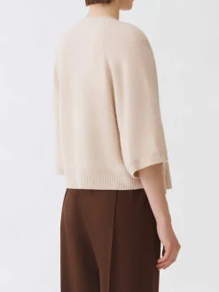 Maglia a girocollo in lana vergine e cashmere Fabiana Filippi