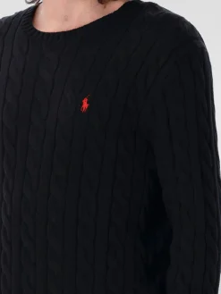 Maglia a girocollo Polo Ralph Lauren in cotone a trecce