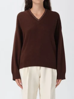 Maglia a v in lana vergine e seta Fabiana Filippi