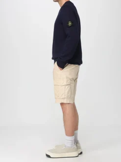 Maglia a v Stone Island con logo