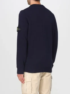 Maglia a v Stone Island con logo