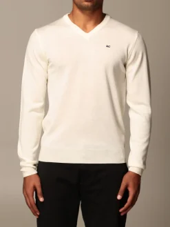 Maglia a v XC in lana Merino extrafine