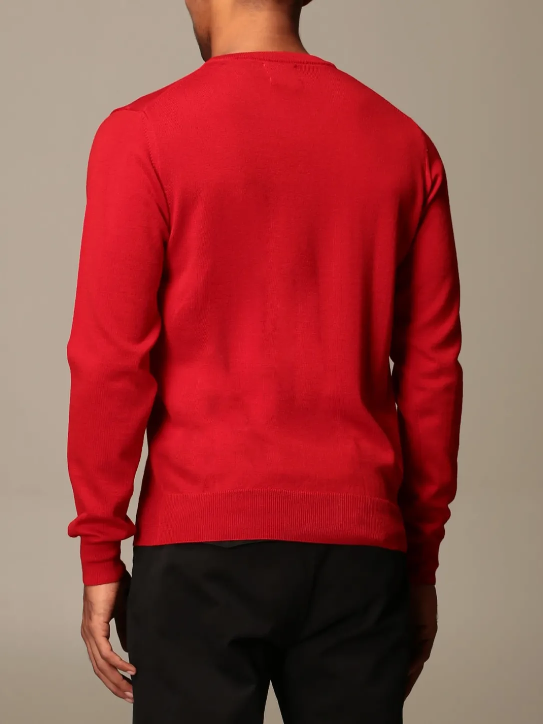 Maglia a v XC in lana Merino extrafine