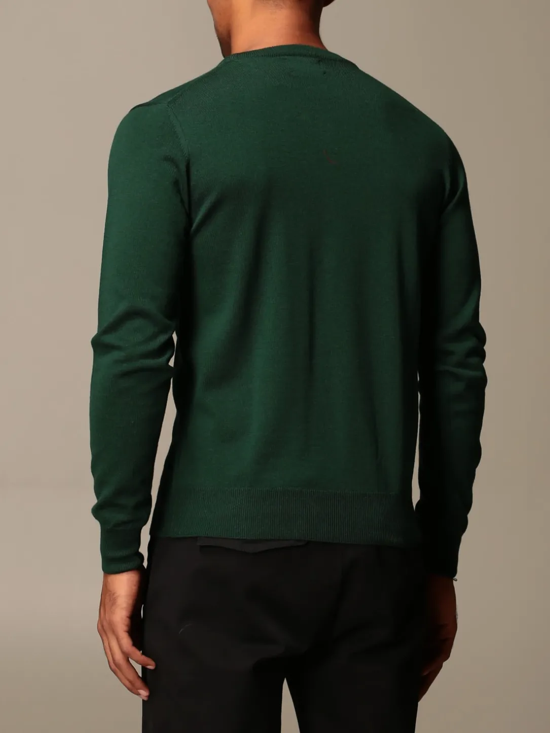 Maglia a v XC in lana Merino extrafine