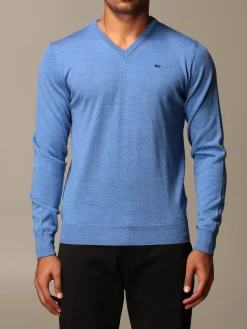 Maglia a v XC in lana Merino extrafine
