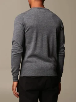 Maglia a v XC in lana Merino extrafine