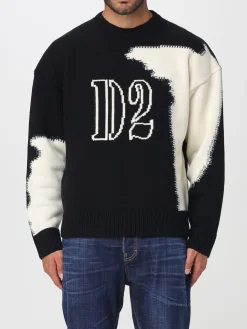 Maglia Dsquared2 in lana con logo jacquard