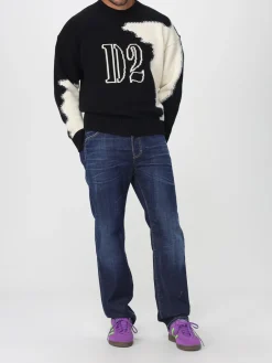 Maglia Dsquared2 in lana con logo jacquard