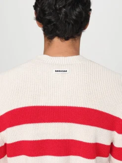 Maglia in cotone a righe MSGM