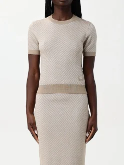 Maglia in lana e seta FF Fendi