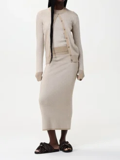 Maglia in lana e seta FF Fendi