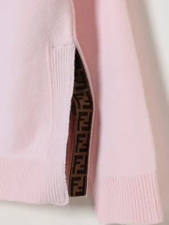 Maglia in lana vergine con bande FF Fendi