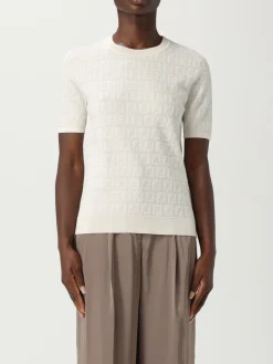 Maglia in misto cotone FF Fendi