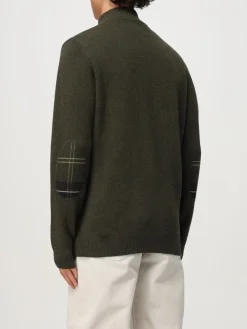 Maglione in lana con toppe Barbour