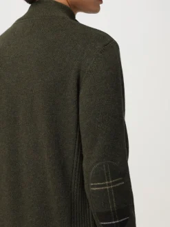 Maglione in lana con toppe Barbour