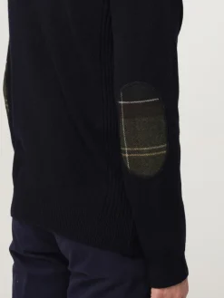 Maglione in lana con toppe Barbour
