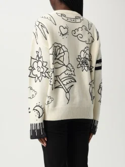 Maglione Pinko in lana merino con ricami