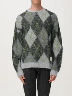 Maglione "sustainable" a rombi in Alpaca Emporio Armani
