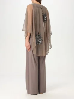 Mantella in tulle Maliparmi con applicazioni gioiello