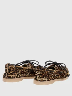 Mocassino da barca Golden Goose in cavallino animalier