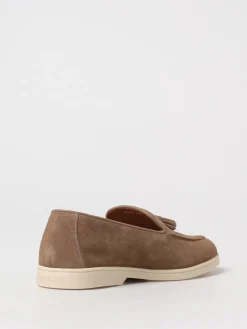 Mocassino Doucal's in camoscio con nappe