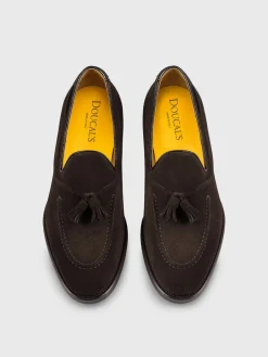 Mocassino Doucal's in camoscio con nappe