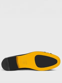 Mocassino Doucal's in pelle nappata ed arricciata con morsetto