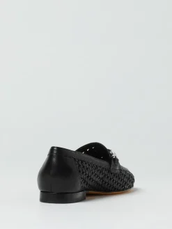 Mocassino Doucal's in pelle intrecciata con lavorazione traforata