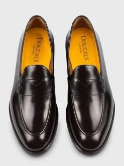 Mocassino Doucal's in pelle spazzolata