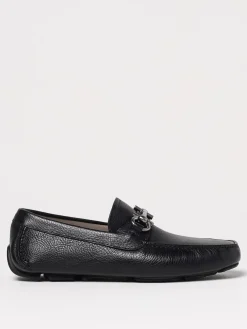 Mocassino Gancini Ferragamo in pelle a grana