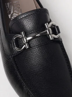 Mocassino Gancini Ferragamo in pelle a grana