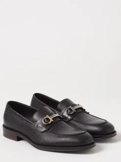 Mocassino Gancini Ferragamo in pelle a grana