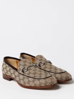 Mocassino Gucci in tessuto GG Supreme