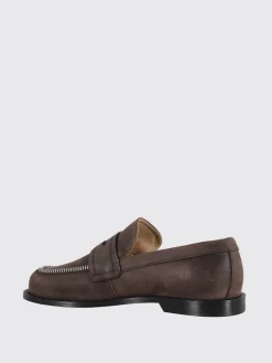 Mocassino JW Anderson in crosta con zip decorativa