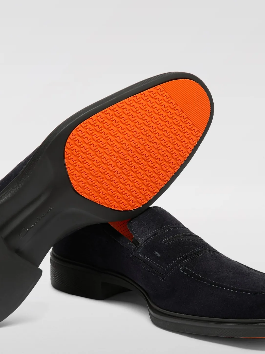 Mocassino Santoni in camoscio