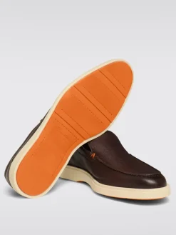 Mocassino Santoni in pelle a grana