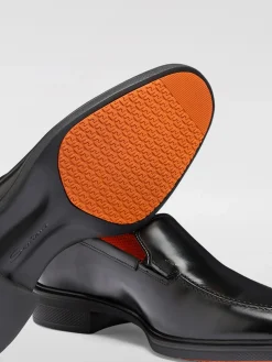 Mocassino Santoni in pelle spazzolata