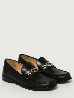 Mocassino Twinset in pelle laminata